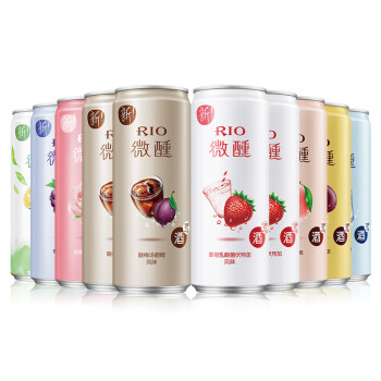 锐澳（RIO）预调鸡尾酒果酒微醺3度330ml*10罐（口味随机）	